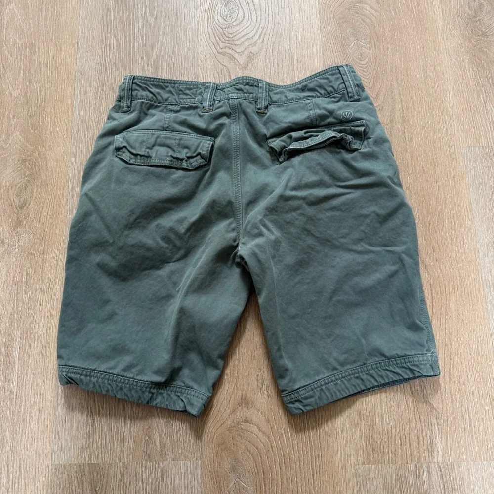 FatFace South Coast Chino Shorts Mens W34 Ocean Green Cotton Utility Casual